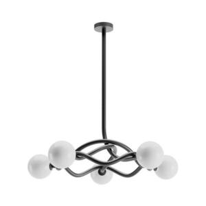 Redo 01-3259 - Csillár rúddal CONFUSIO 5xE14/28W/230V átm. 96 cm fekete 01-3259 kép