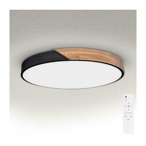 BRILAGI - Dimmelhető LED lámpa PILANA LED/60W/230V tölgy/fekete Ø 60 cm + távirányító WO800-OEM11-60 kép
