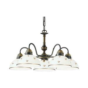 Kolarz 731.85.170 - Láncos csillár NONNA 5xE27/75W/230V, virágmintás, rózsaarany 731.85.170 kép