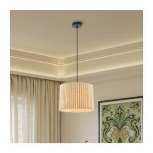 Brilagi - NORDIC WAVE kábeles függeszték 1xE27/15W/230V Ø 32 cm lenvászon/fekete BRI389 kép