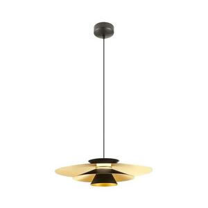 Redo 01-3001 - LED kábelen függesztett csillár FARGO LED/16, 5W/230V átm. 50 cm fekete/arany 01-3001 kép