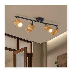 Brilagi - MODERN WOOD spotlámpa 4xGU10/8W/230V fa/fekete BRI376 kép
