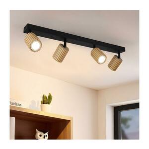 BRILAGI - Spotlámpa MODERN WOOD 4xGU10/8W/230V fa/fekete BRI379 kép