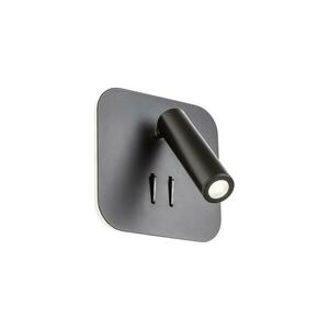 Redo 01-1492 - QUDA LED fali lámpatest LED/6W/230V + LED/3W CRI 90 fekete 01-1492 kép