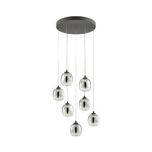 Redo 01-3489 - LED dimmelhető, kábelen függesztett KHADI csillár 7xLED/5W/230V fekete/füstszínű 01-3489 kép