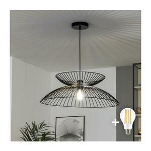 Brilagi - CERIA WIRE LED függeszték kábelen 1xE27/40W/230V, Ø 60 cm, fekete BG3987+EG300159+EG300161 kép