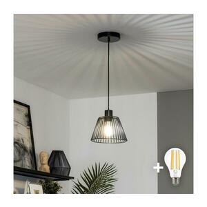 BRILAGI - CERIA WIRE LED függőlámpa kábelen 1xE27/40W/230V Ø 21 cm fekete BG3987+EG300162 kép
