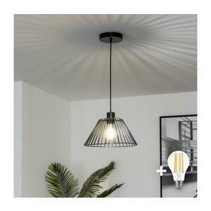 BRILAGI - LED függőlámpa kábellel CERIA WIRE 1x E27/40W/230V, átmérő 30 cm, fekete BG3987+EG300163 kép