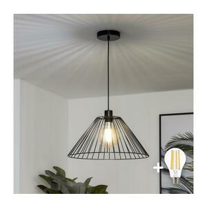 Brilagi - LED függeszték zsinóron CERIA WIRE 1xE27/40W/230V átmérő 45 cm fekete BG3987+EG300164 kép