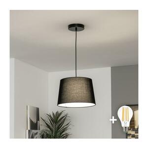 BRILAGI - CERIA LED függőlámpa zsinóron 1xE27/40W/230V, átmérő 30 cm, fekete BG3987+EG781038 kép