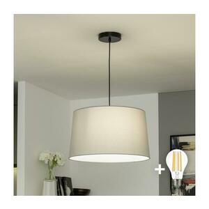 BRILAGI - CERIA kábelre függesztett LED csillár, 1xE27/40W/230V, átmérő 45 cm, szürke BG3987+EG781042 kép