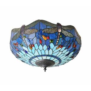 Endon 70722 - Tiffany DRAGONFLY mennyezeti lámpa 2xE27/60W/230V átm. 41 cm 70722 kép
