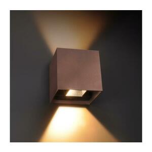 BRILAGI - CUBE LED kültéri fali lámpatest, 6W, 230V, barna, IP54 WO-HR60432-LED-OEM-RUST kép