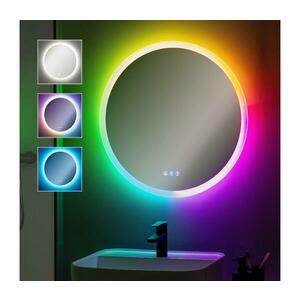 BRILAGI-LED RGBW dimmelhető, páramentesítő fűtéssel, beépített LED háttérvilágítással rendelkező tükör CLARA PRO LED/18W/230V Ø 60 cm IP44 FG-GM1108-19W-RGB1 kép