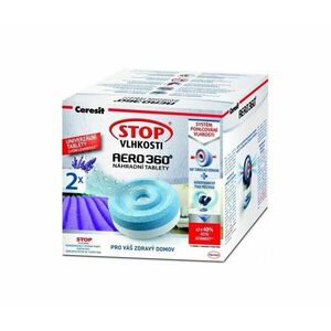 Ceresit - Tabletták páramentesítőhöz AERO 360° 2 az 1-ben 2x 450 g levendulakert CER-2259643 kép
