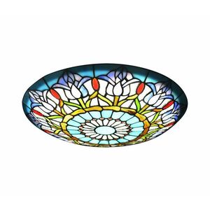 Brilagi - Tiffany-stílusú vitrázs mennyezeti lámpatest LORAS 2xE27/60W/230V 63009 kép