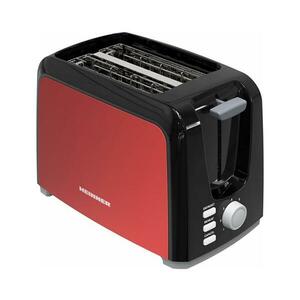 Heinner HTP-700BKRD - Két szeletes kenyérpirító 700 W/230 V piros/matt króm HTP-700BKRD kép