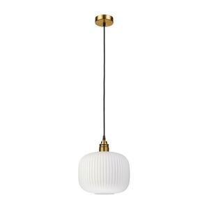 HECTOR kábeles csillár 1xE27/15W/230V fehér/sárgaréz átm. 25 cm LM-1.297/E kép