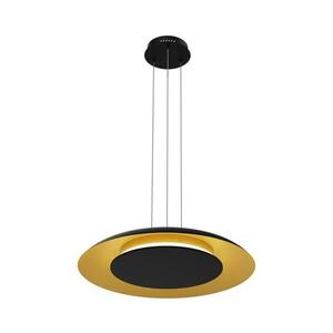 LED csillár kábelen PIATTINO LED/30W/230V 2700/3200/4000K átm. 40 cm fekete/arany ML1815 kép
