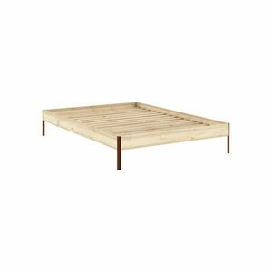 Natúr színű borovi fenyő franciaágy ágytámla nélkül, ágyráccsal 160x200 cm Core – Karup Design kép