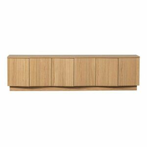 Natúr színű tölgyfa TV-állvány 200x52x45 cm Zuma – WOOOD kép