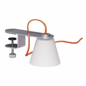 Szürke asztali lámpa üveg búrával (magasság 23 cm) Lure – Hübsch kép