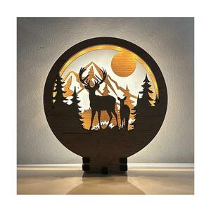 Li-Go 23592/DUB2 - LED dimmelhető asztali dekoráció LED/12W/230V 20x22 cm tölgy 23592/DUB2 kép