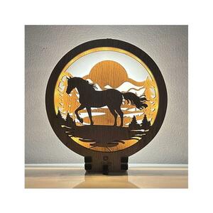 Li-Go 23598/DUB2 - LED Dimmelhető asztali dekoráció LED/12W/230V 20x22 cm tölgy 23598/DUB2 kép