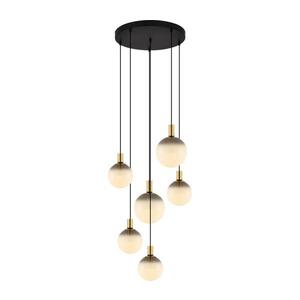 Zuma Line 003064-034740- NUA kábeles csillár 6xE27/25W/230V, átm. 75 cm, arany/fekete 003064-034740 kép