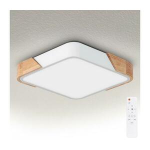 BRILAGI - Fényerőszabályozható lámpatest PILANA LED/48W/230V tölgy/fehér 42x42 cm + távirányító WO800-OEM27-40 kép