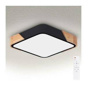 Brilagi - Fényerőszabályozható LED lámpatest PILANA LED/48W/230V tölgy/fekete 42x42 cm + távirányító WO800-OEM26-40 kép