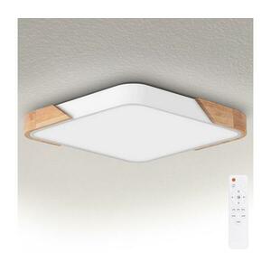 BRILAGI - LED dimmelhető lámpatest PILANA LED/60W/230V tölgy/fehér 56x56 cm + távirányító WO800-OEM27-60 kép