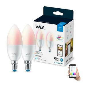 KÉSZLET 2x LED RGBW Dimmelhető izzó C37 E14/4, 9W/230V 2200-6500K Wi-Fi - WiZ 871951455127501 kép