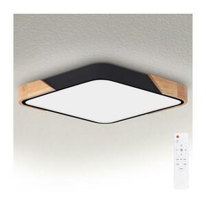BRILAGI - LED dimmelhető lámpatest PILANA LED/48W/230V tölgy/fekete 56x56 cm + távirányító WO800-OEM26-60 kép