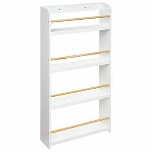 Gyerek könyvespolc 4 polcos 118 cm, fehér - LOUPINOU - Butopêa kép