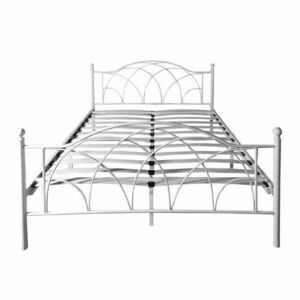 Lotti fém ágykeret ajándék ágyráccsal, több méretben és színben-Fehér 90x200 cm kép