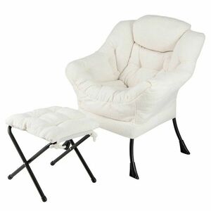 Relax fotel lábtartóval, fehér kép