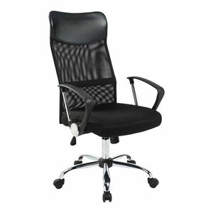 Ergonomikus irodai szék magasított háttámlával - fekete kép