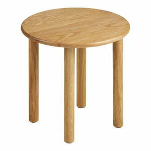 Tölgyfa kerek tárolóasztal ø 40 cm Jena – House Nordic kép