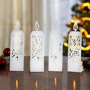 4 fém adventi gyertya kép