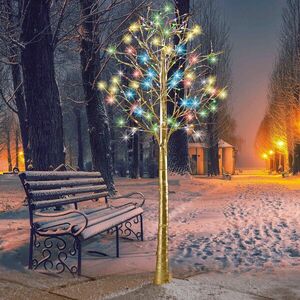 LED díszfa nyírfa kép