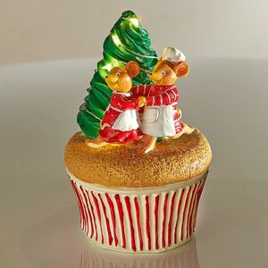 Karácsonyi muffin dekoráció kép