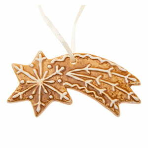 Kerámia karácsonyfadísz 9 cm Gingerbread Comet – Dakls kép