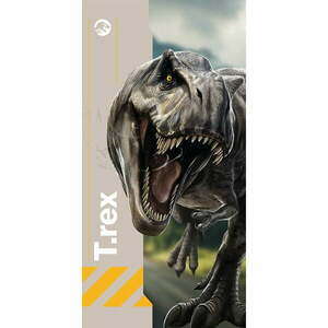 Szürke pamut gyerek fürdőlepedő 70x140 cm Jurassic World "Rebirth" – Jerry Fabrics kép