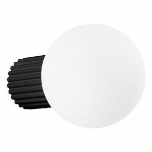 Fekete fali lámpa ø 12 cm Orbital – Sollux kép