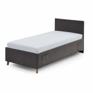 Antracitszürke kárpitozott gyerekágy ágyrács nélkül 90x200 cm Cool – Meise Möbel kép