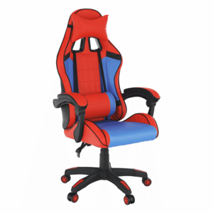 Irodai/gamer szék, kék/piros, SPIDEX NEW kép