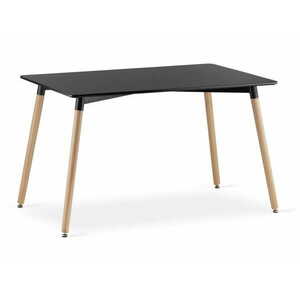 Fekete étkezőasztal ADRIA 120x80 cm kép