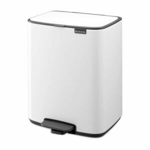 Fehér acél pedálos szemetes 12 l Bo – Brabantia kép