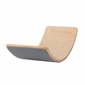 Szürke-natúr színű borovi fenyő egyensúlyozó deszka 80x30x18 cm Montessori – Meowbaby kép